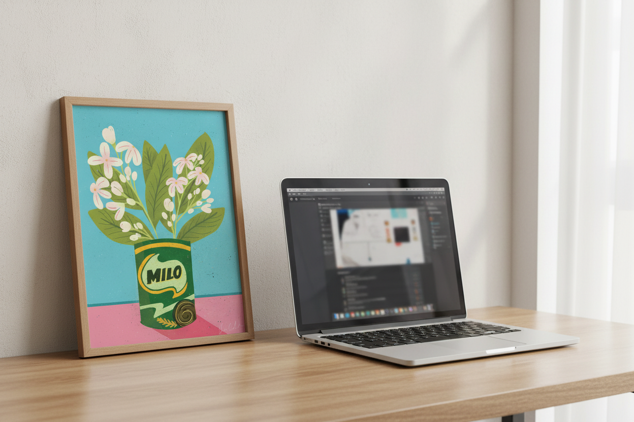 Milo Flower Can Filipino Print