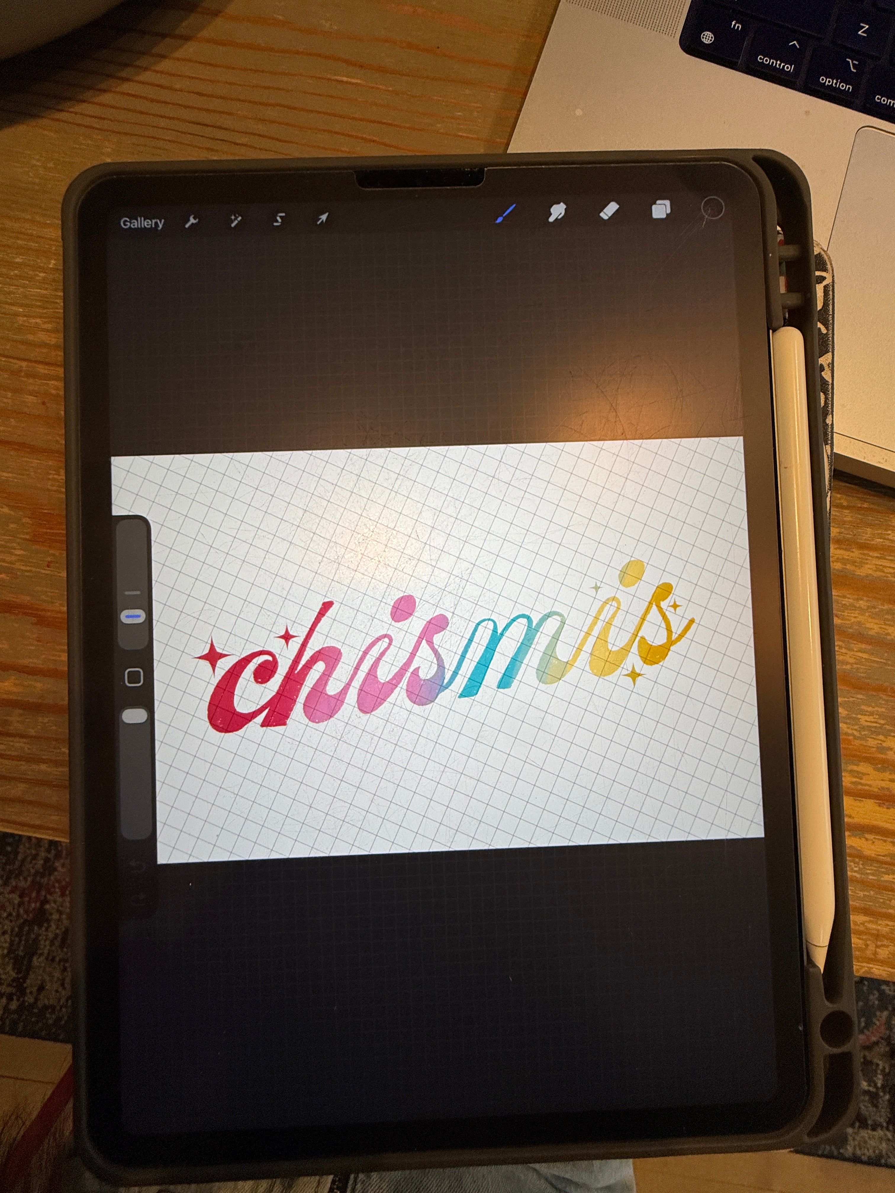 Chismas Die-Cut Holographic Sticker