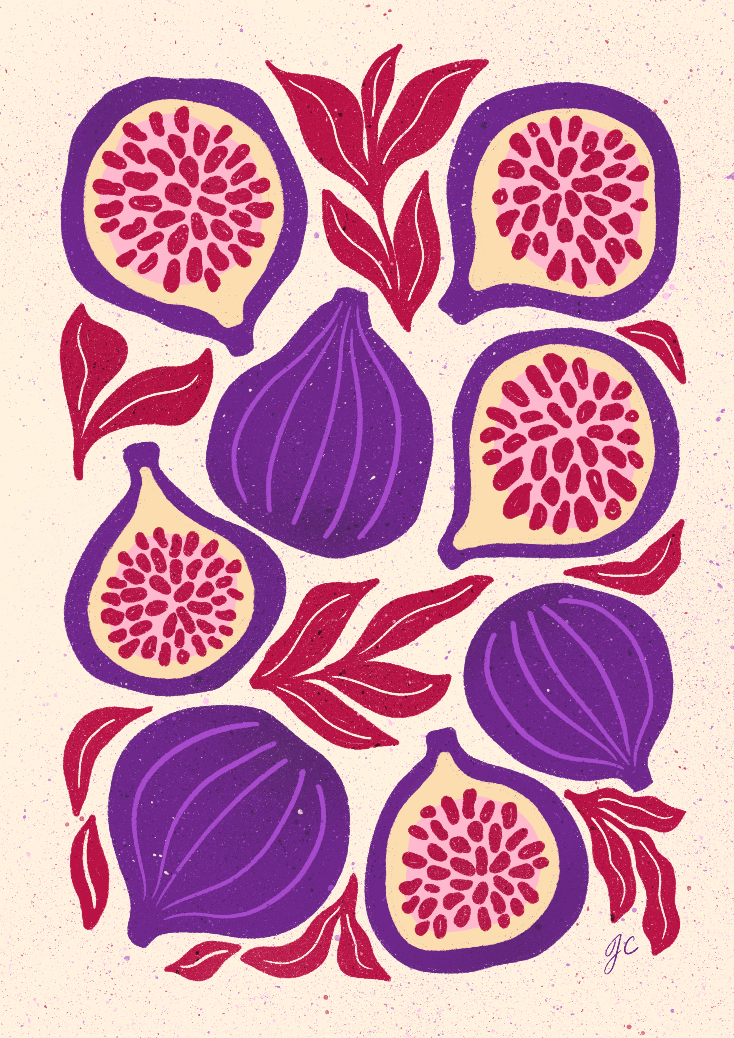 Fig Orchard Medley Print