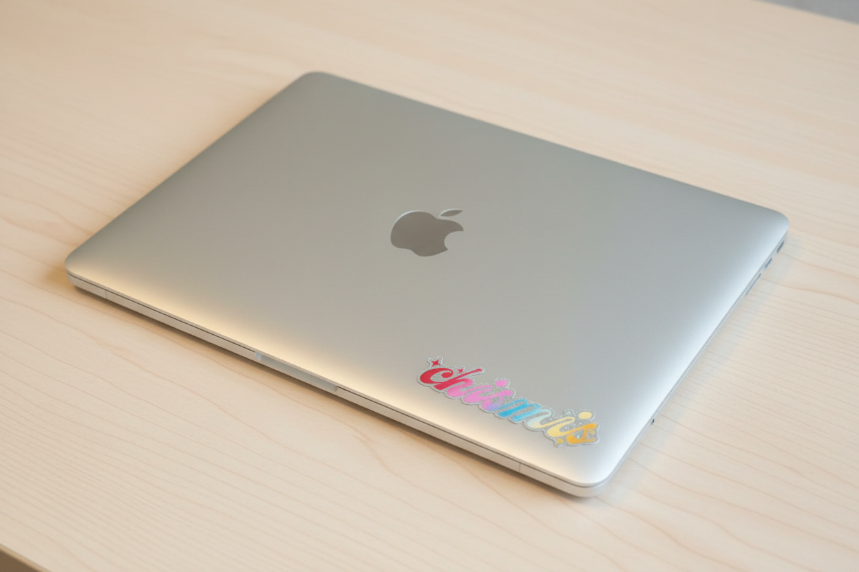 Chismas sticker full MacBook lid