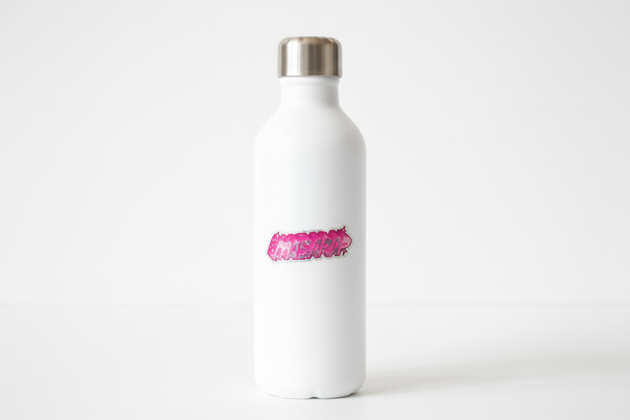 Masarap Pink Glitter Die-Cut Sticker