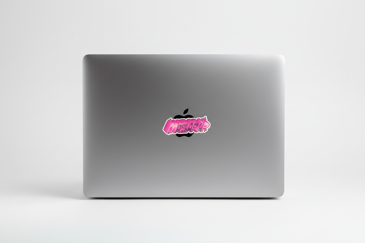 Masarap Pink Glitter Die-Cut Sticker