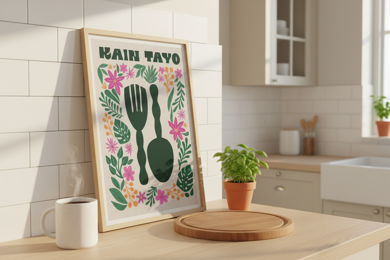 Kain Tayo kitchen counter mockup