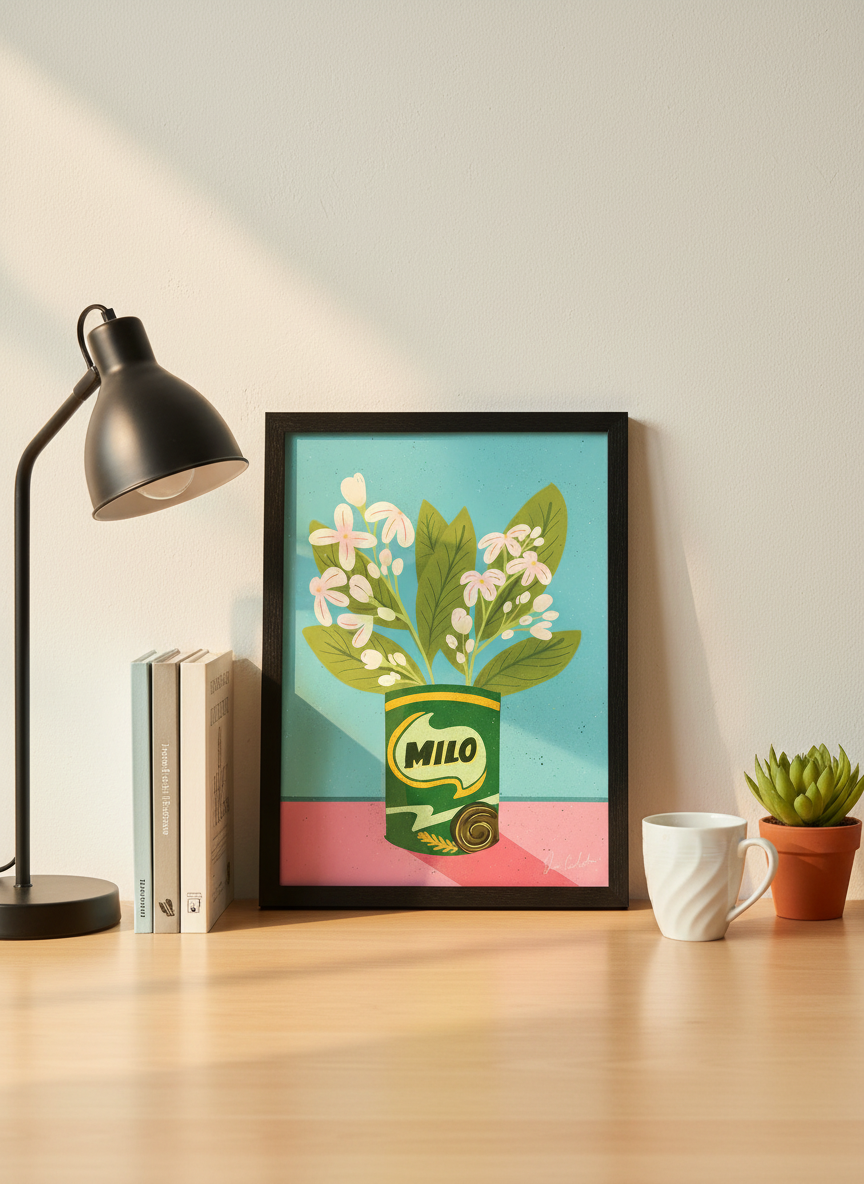 Milo Flower Can with scale