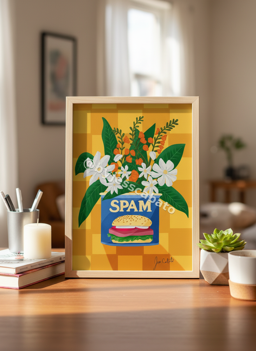 Spam Flower Can with scale